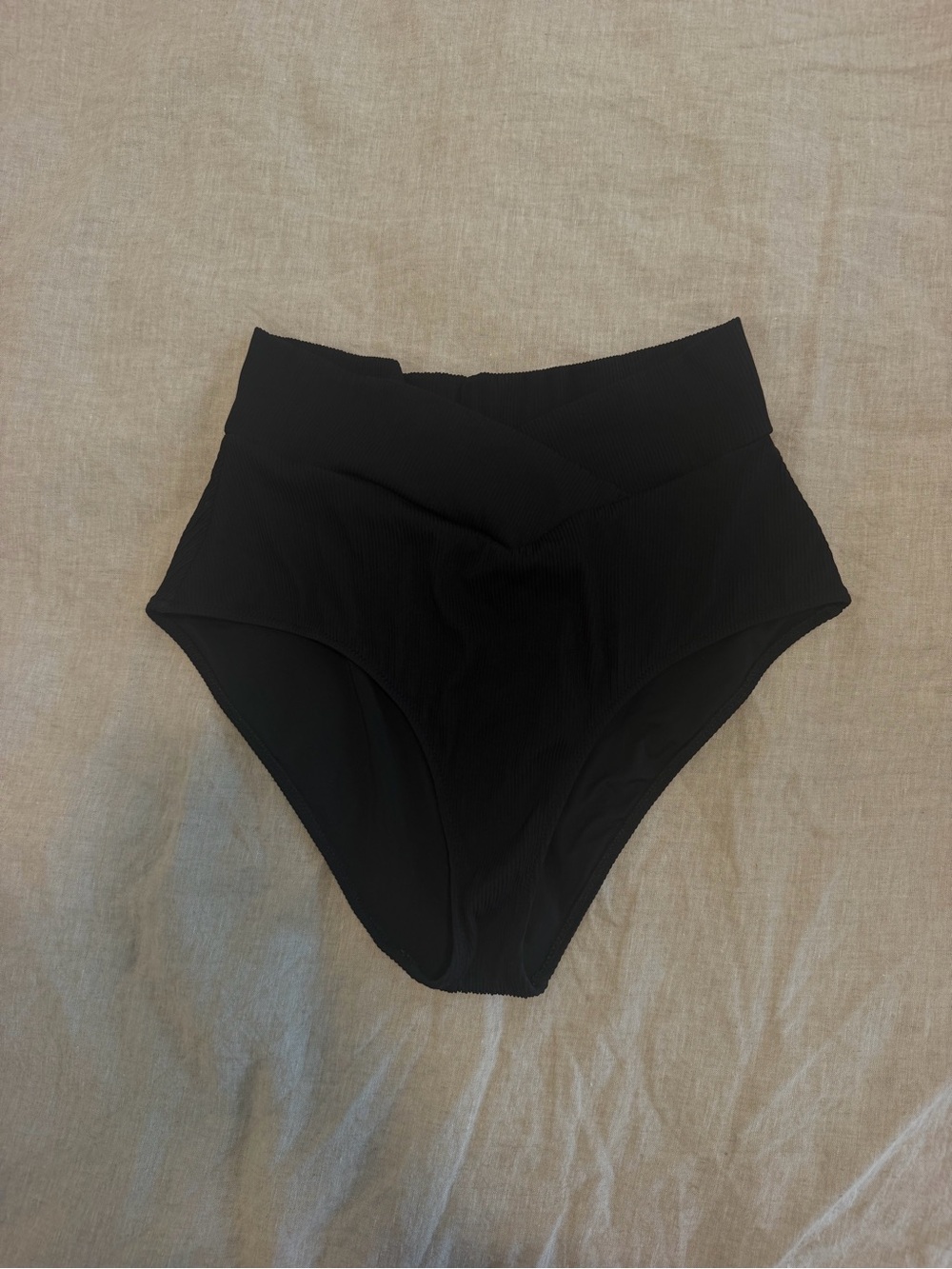 Aerie High Waisted Ribbed Full coverage Swim Bottoms